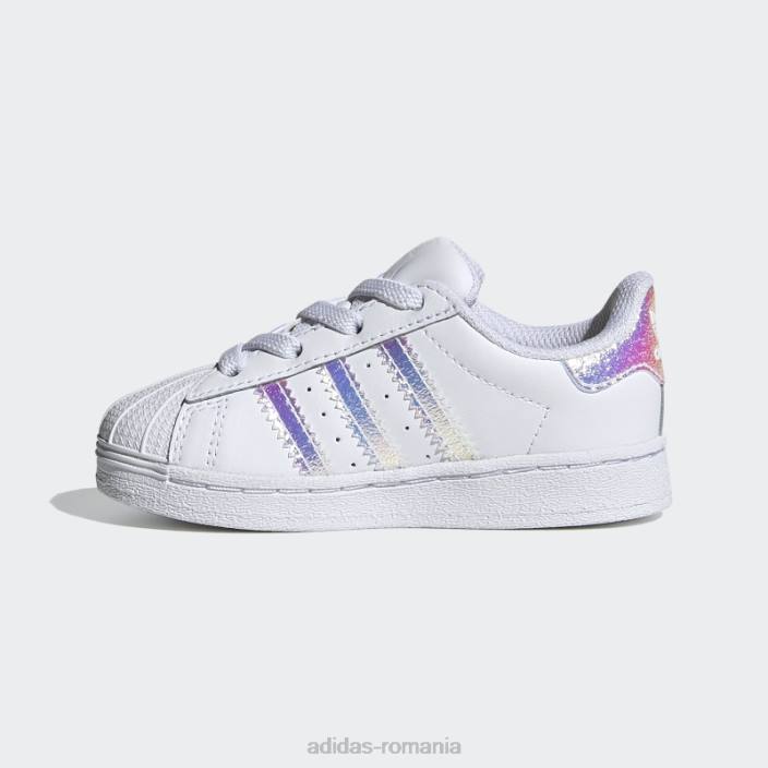 Adidas pantofi superstar albi de moda adidas copii alb 2JBN17925