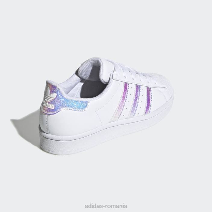 Adidas pantofi superstar albi fierbinți copii alb 2JBN17789