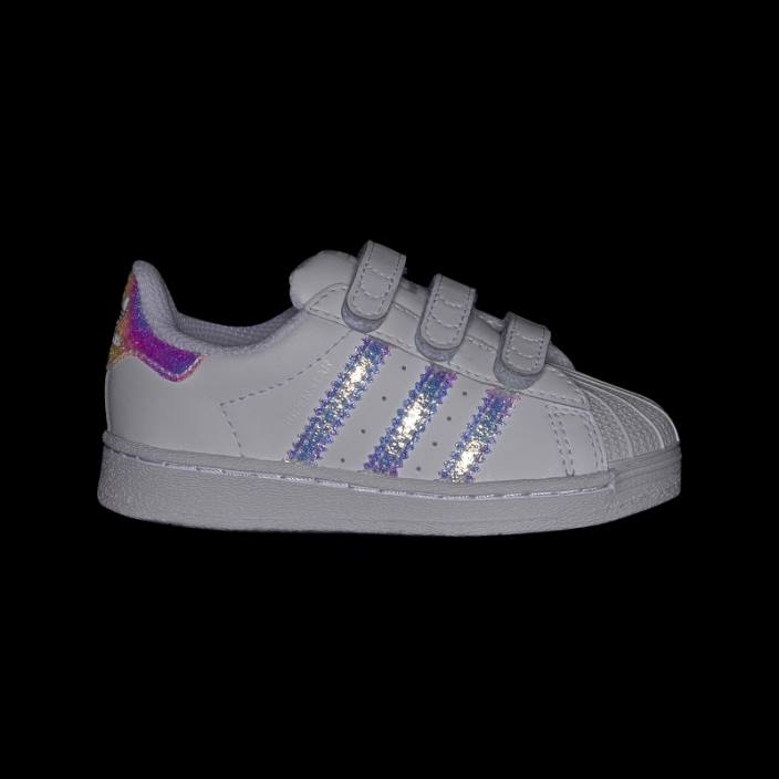 Adidas pantofi superstar albi fierbinți copii alb 2JBN17830