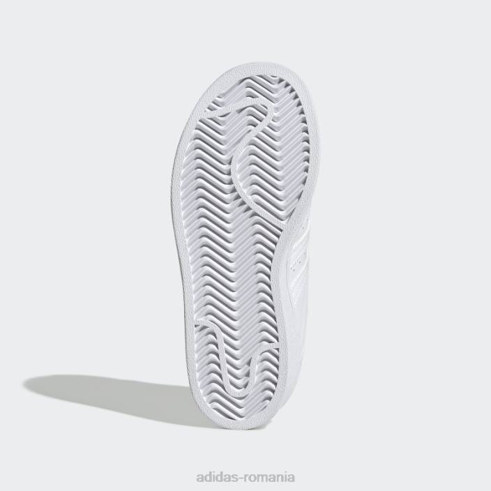 Adidas pantofi superstar albi fierbinți copii alb 2JBN17949