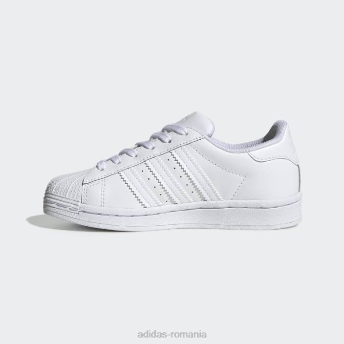 Adidas pantofi superstar albi fierbinți copii alb 2JBN17949