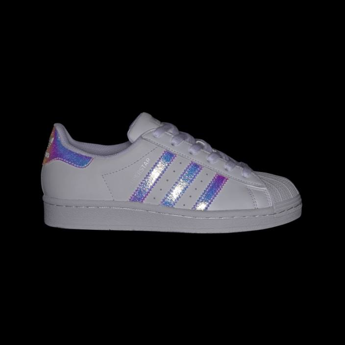 Adidas pantofi superstar albi fierbinți copii alb 2JBN3556