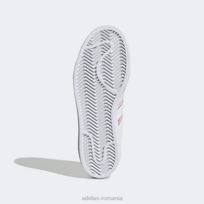 Adidas pantofi superstar albi fierbinți copii alb 2JBN3556