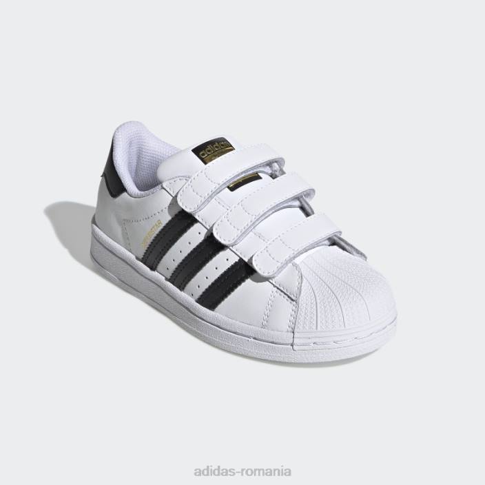 Adidas pantofi superstar copii negri copii alb negru 2JBN3508