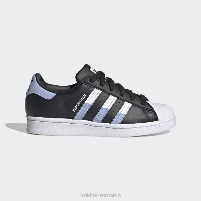 Adidas pantofi superstar de noapte indigo moda copii negru/stacojiu/noapte indigo 2JBN11131