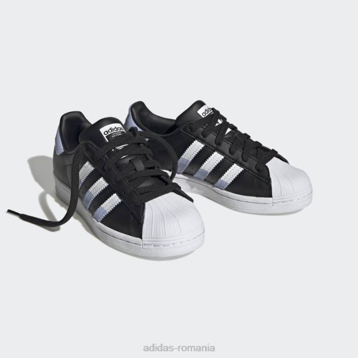 Adidas pantofi superstar de noapte indigo moda copii negru/stacojiu/noapte indigo 2JBN11131