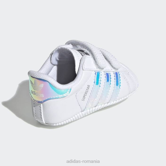 Adidas pantofi superstar eleganti alb/negru copii alb negru 2JBN11098