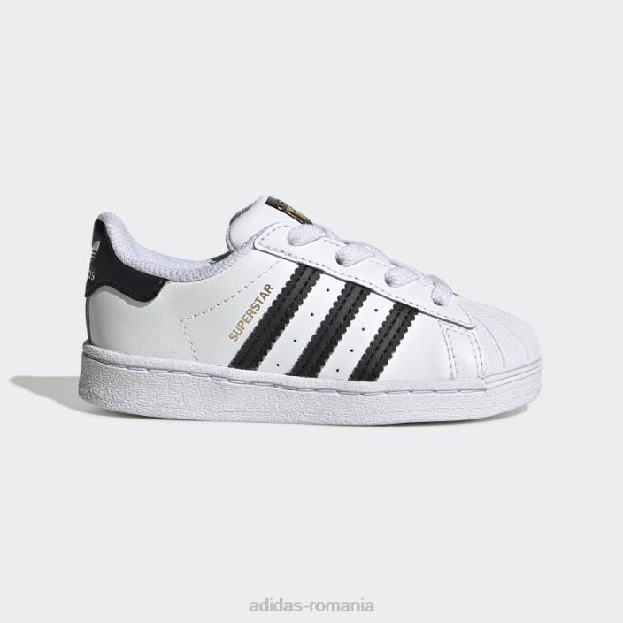 Adidas pantofi superstar eleganti negri originali copii alb negru 2JBN17835