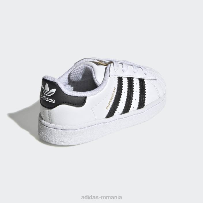 Adidas pantofi superstar eleganti negri originali copii alb negru 2JBN17835