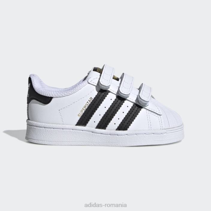 Adidas pantofi superstar eleganti pentru copii negri copii alb negru 2JBN3545
