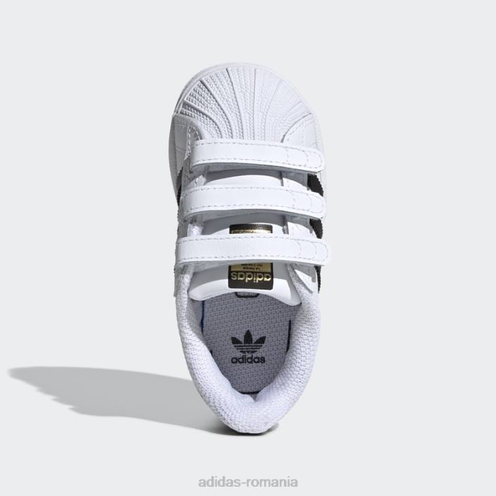 Adidas pantofi superstar eleganti pentru copii negri copii alb negru 2JBN3545