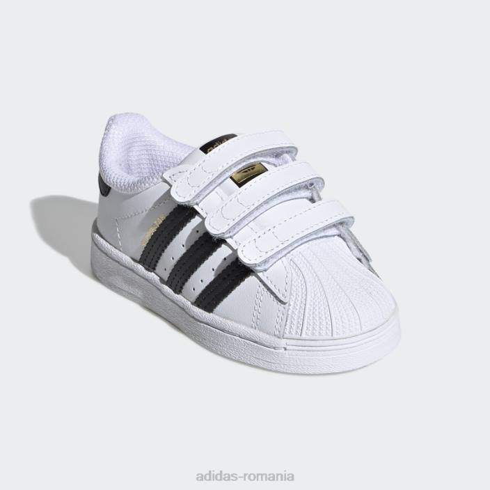 Adidas pantofi superstar eleganti pentru copii negri copii alb negru 2JBN3545