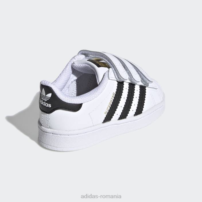 Adidas pantofi superstar eleganti pentru copii negri copii alb negru 2JBN3545