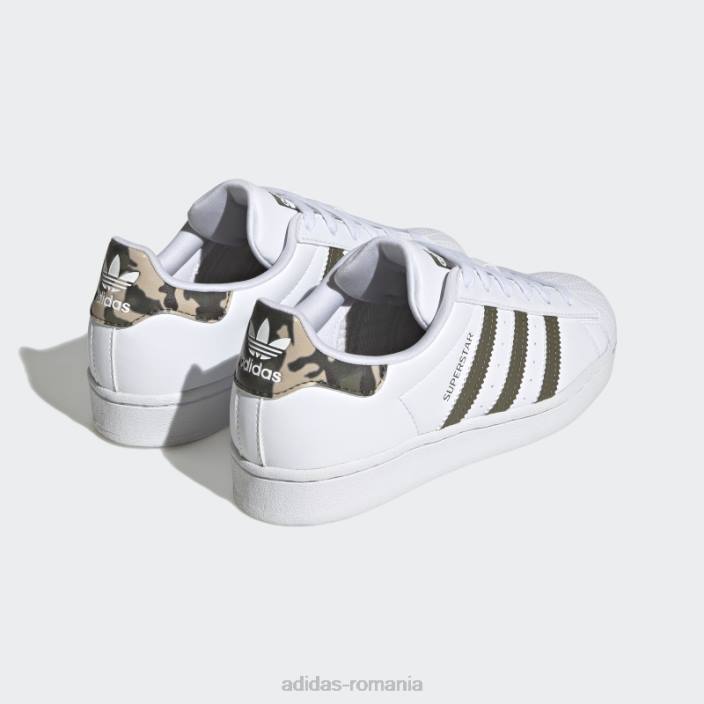 Adidas pantofi superstar fashion olive copii alb/măsliniu 2JBN17987