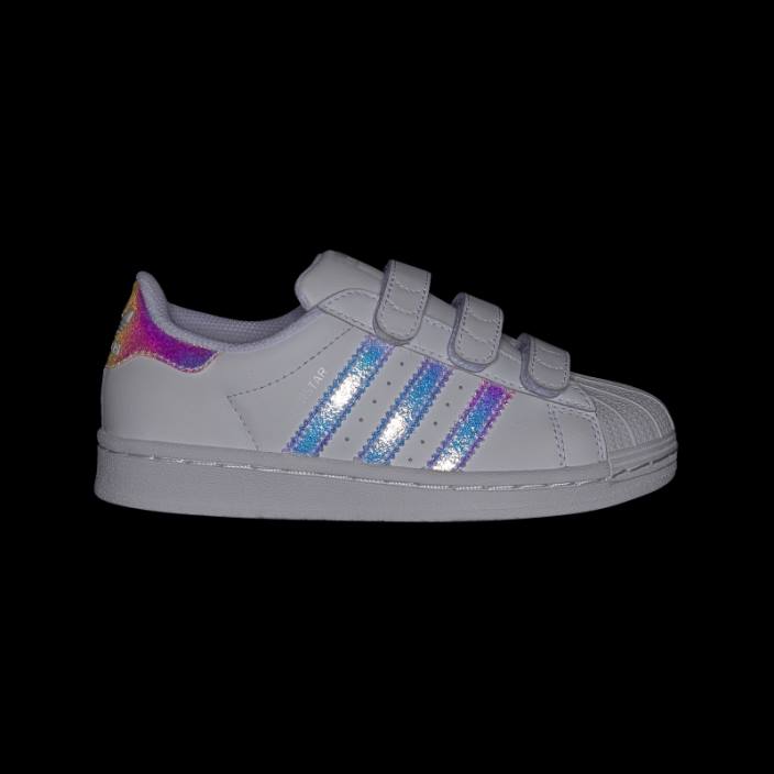 Adidas pantofi superstar fierbinți albi copii alb 2JBN11378
