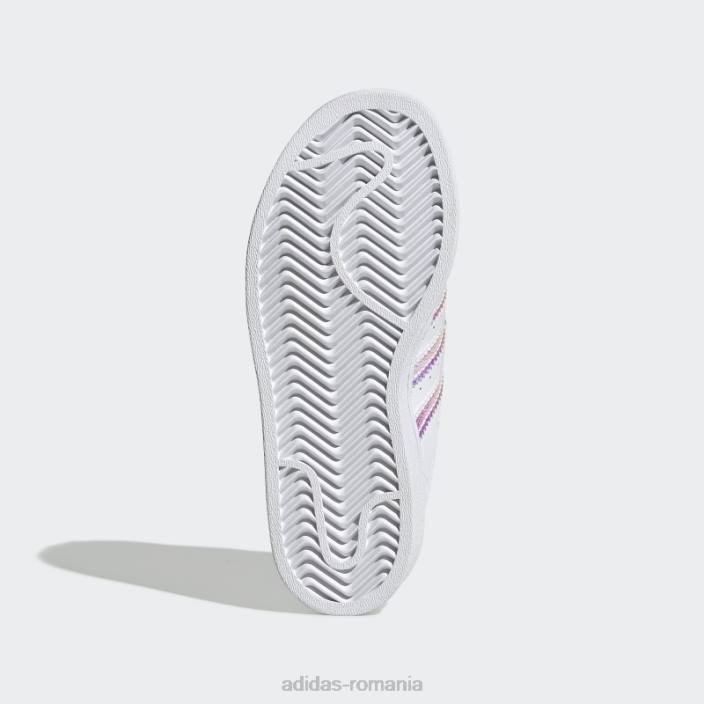 Adidas pantofi superstar fierbinți albi copii alb 2JBN11378