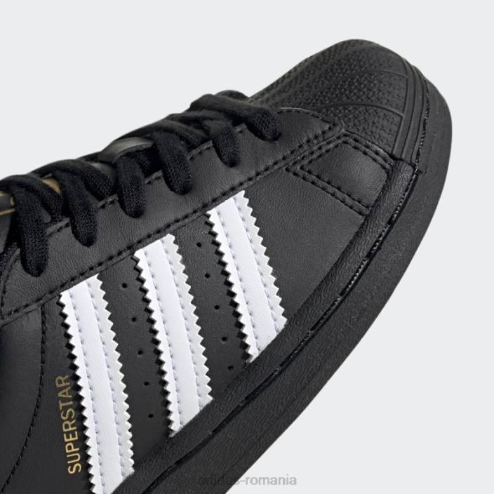 Adidas pantofi superstar moda albă copii alb negru 2JBN11055