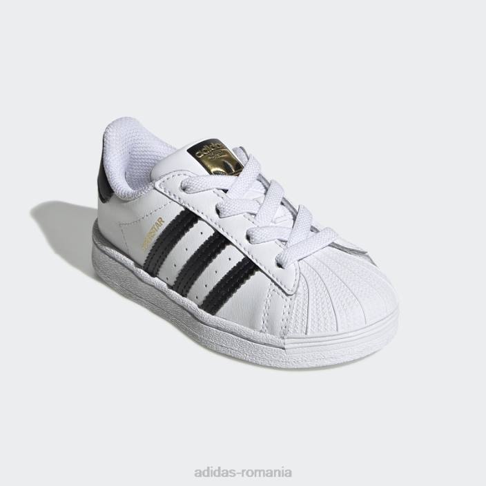 Adidas pantofi superstar moda neagra copii alb negru 2JBN11443
