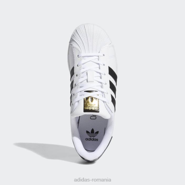 Adidas pantofi superstar negri eleganti copii alb negru 2JBN17846