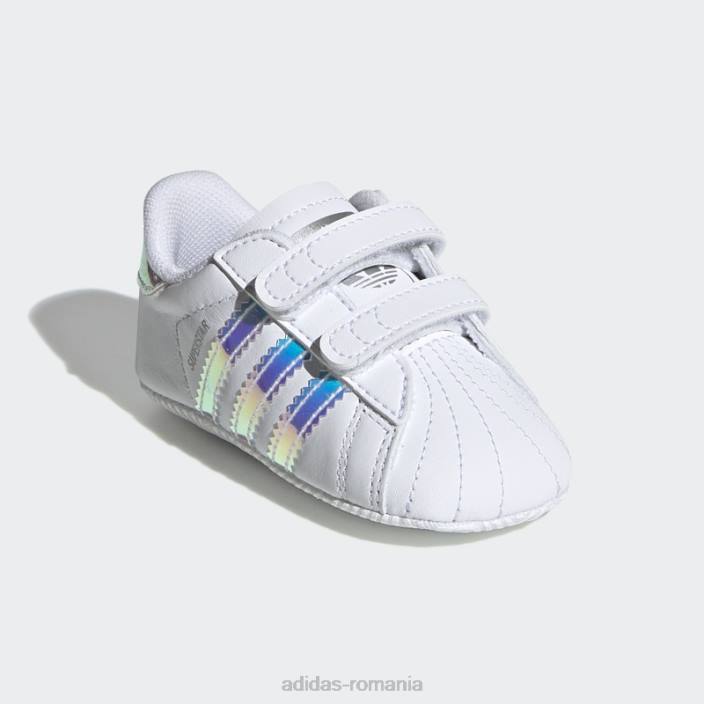 Adidas pantofi superstar negri fierbinți copii alb negru 2JBN17837