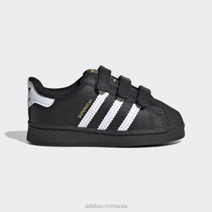 Adidas pantofi superstar negru/alb elegant copii alb negru 2JBN3570