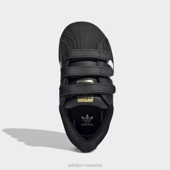 Adidas pantofi superstar negru/alb elegant copii alb negru 2JBN3570