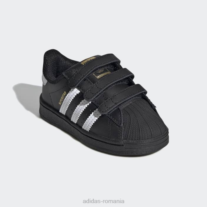 Adidas pantofi superstar negru/alb elegant copii alb negru 2JBN3570