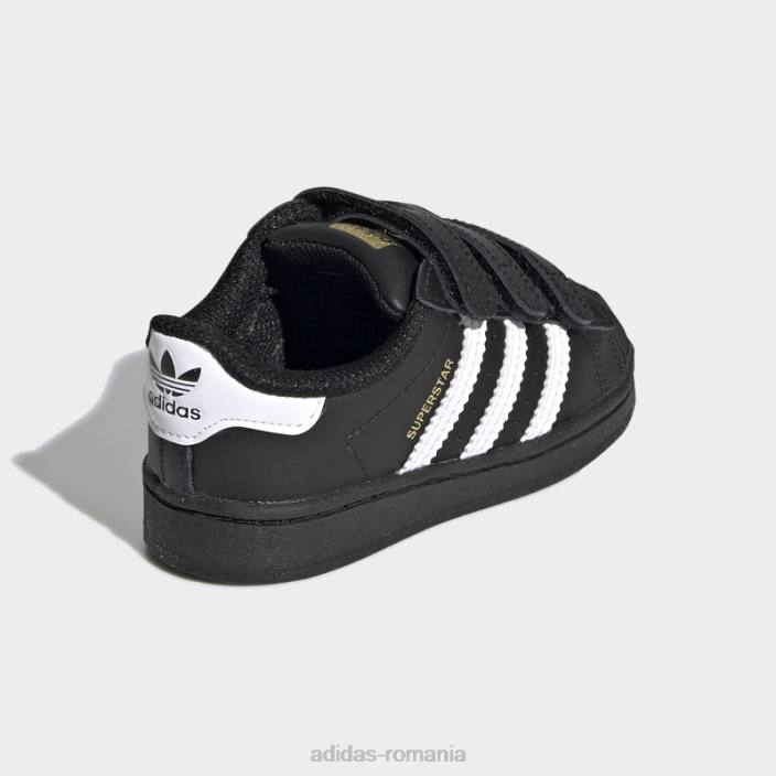 Adidas pantofi superstar negru/alb elegant copii alb negru 2JBN3570