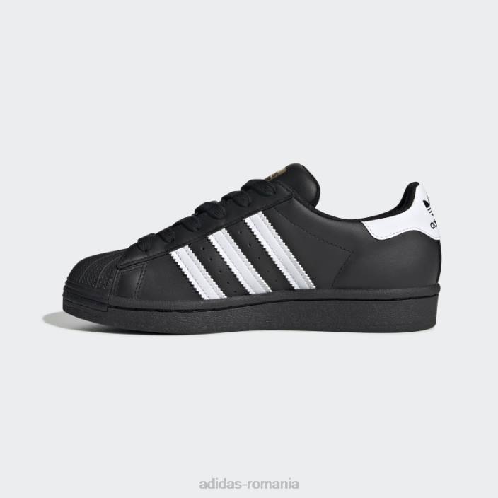 Adidas pantofi superstar pentru copii fierbinți albi copii alb negru 2JBN17676