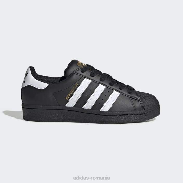 Adidas pantofi superstar pentru copii negru/alb copii alb negru 2JBN11240