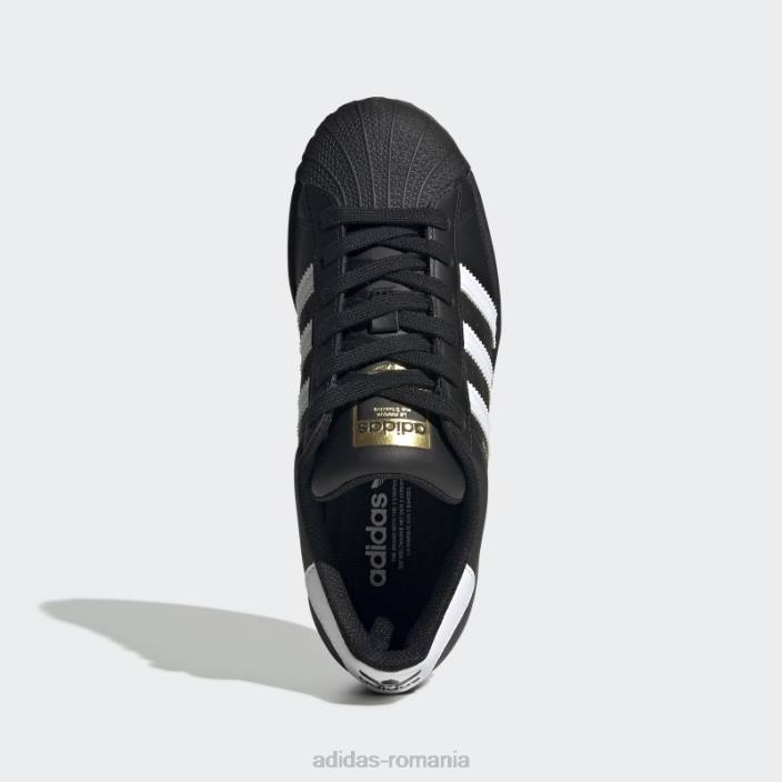 Adidas pantofi superstar pentru copii negru/alb copii alb negru 2JBN11240