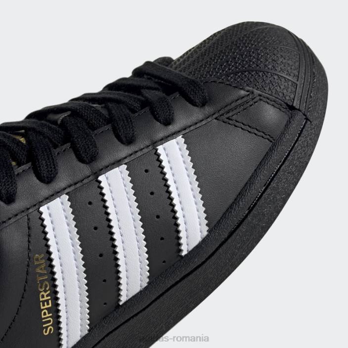Adidas pantofi superstar pentru copii negru/alb copii alb negru 2JBN11240
