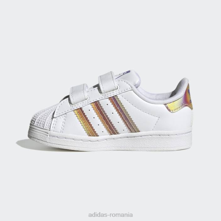 Adidas pantofi superstar purple rush fierbinte copii papură albă/violet 2JBN18008