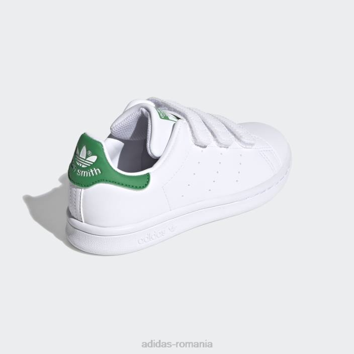 Adidas pantofi verzi stan smith moda copii alb/verde 2JBN11090
