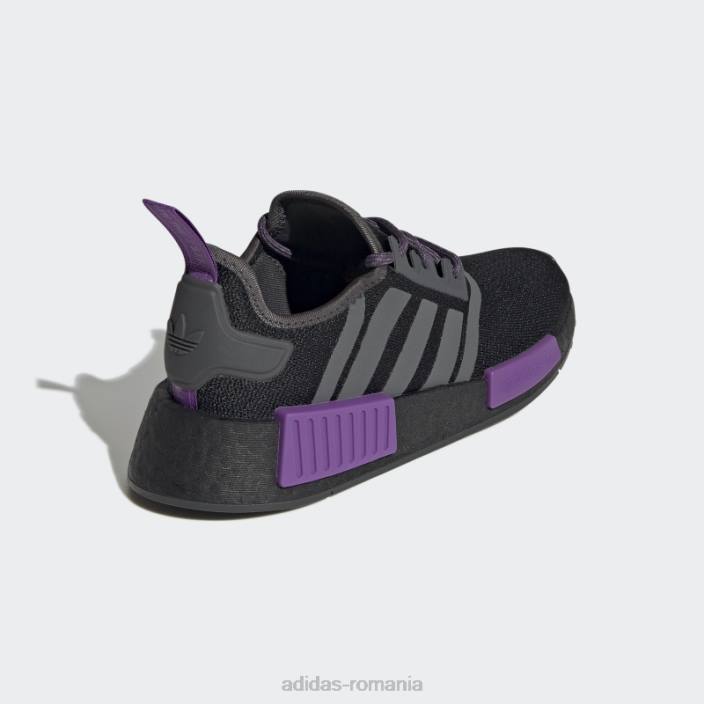 Adidas pantofi violet nmd-r1 copii negru/gri/violet 2JBN18117