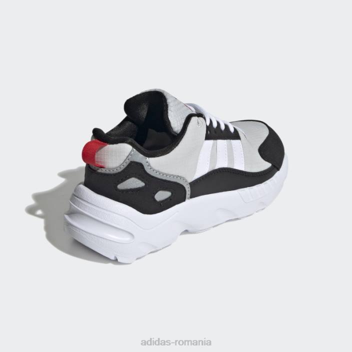 Adidas pantofi zx 22 boost negri copii negru/alb/rosu 2JBN18104