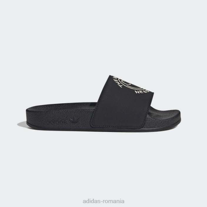 Adidas papuci adilette x andré saraiva negru copii negru/alb/roz 2JBN11497