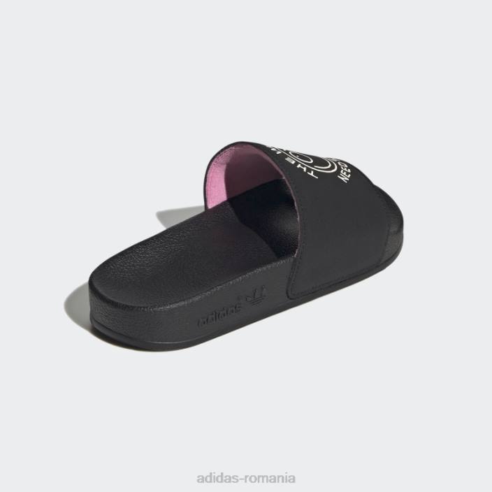 Adidas papuci adilette x andré saraiva negru copii negru/alb/roz 2JBN11497