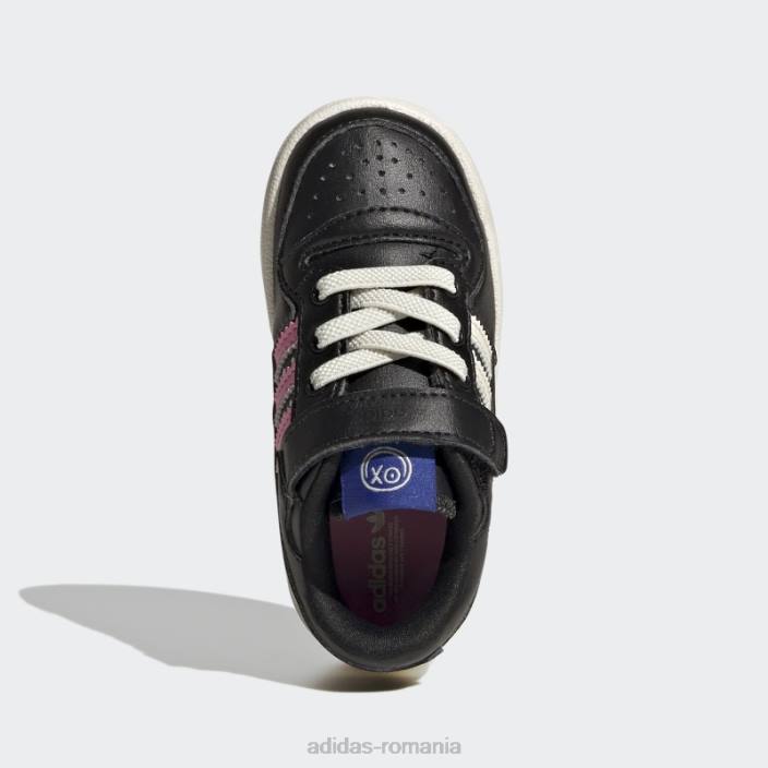 Adidas forum pantofi joase moda negru/alb copii alb negru 2JBN24917