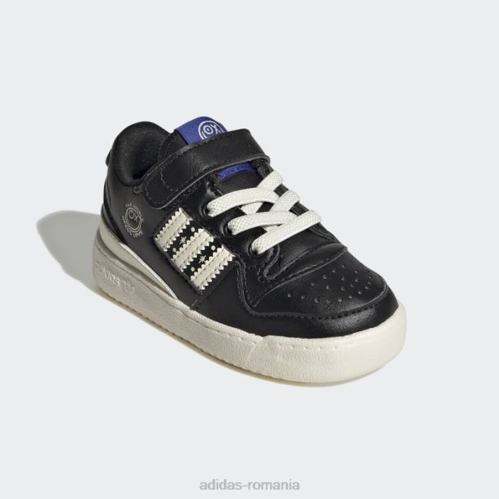 Adidas forum pantofi joase moda negru/alb copii alb negru 2JBN24917