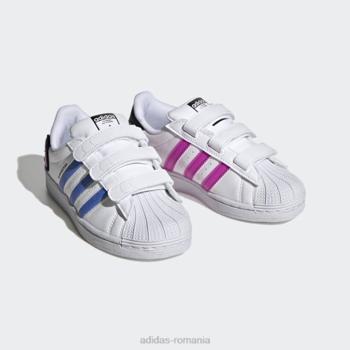 Adidas pantofi pantone superstar eleganti copii alb/albastru/pantone 2JBN24916