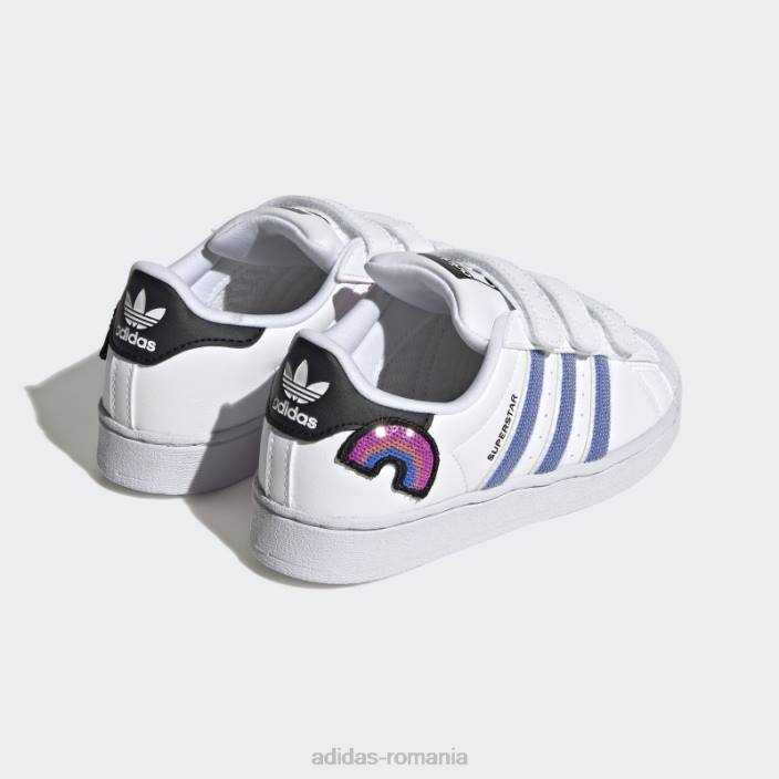 Adidas pantofi pantone superstar eleganti copii alb/albastru/pantone 2JBN24916