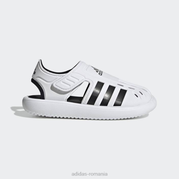 Adidas sandale de apă cu vârf închis de vară albe copii alb negru 2JBN24920