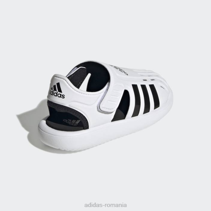 Adidas sandale de apă cu vârf închis de vară albe copii alb negru 2JBN24920