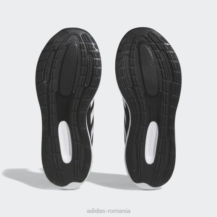 Adidas Falcon 3 pantofi sport din dantela albi copii alb negru 2JBN24542
