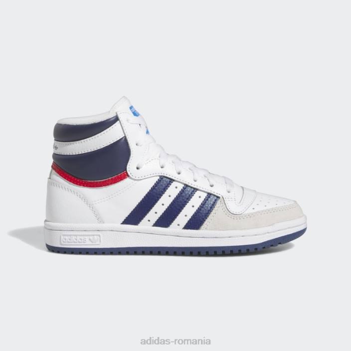 Adidas Top zece pantofi rb albastru închis copii alb/albastru închis 2JBN24448