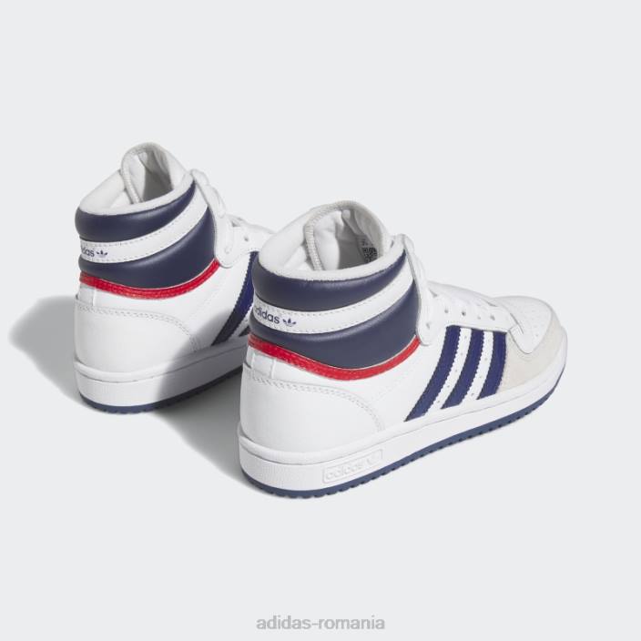 Adidas Top zece pantofi rb albastru închis copii alb/albastru închis 2JBN24448