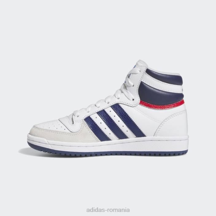 Adidas Top zece pantofi rb albastru închis copii alb/albastru închis 2JBN24448