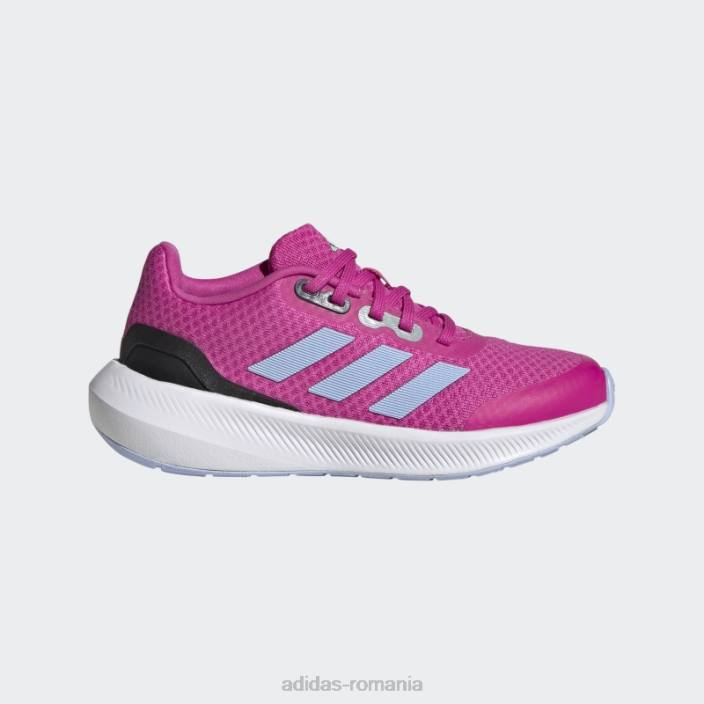 Adidas falcon 3 pantofi sport din dantela fucsia copii fucsia/zori albastru/negru 2JBN24673
