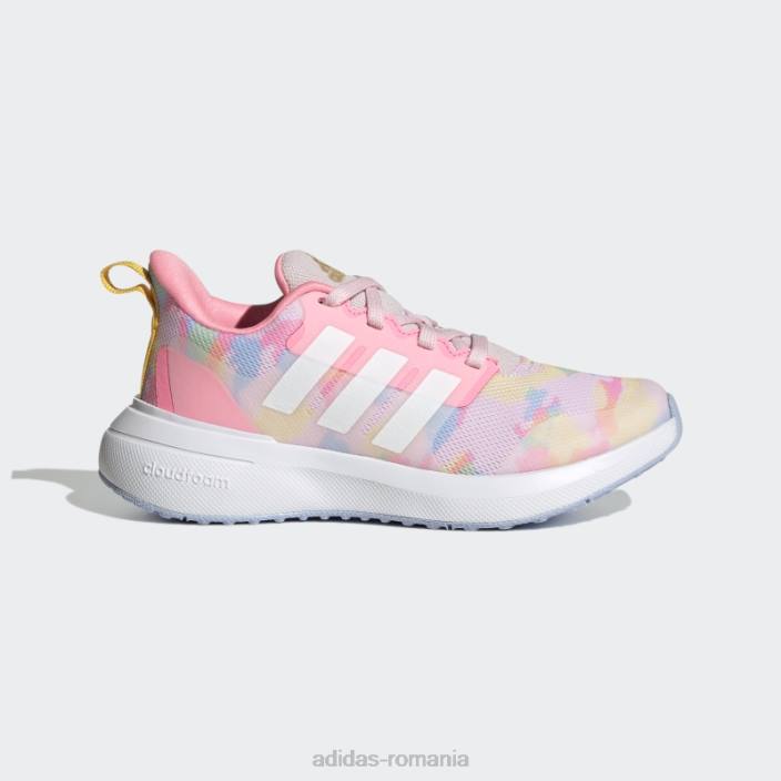 Adidas fortarun 2.0 cloudfoam pantofi sport alergare dantela roz copii zori roz/alb/albastru 2JBN24481